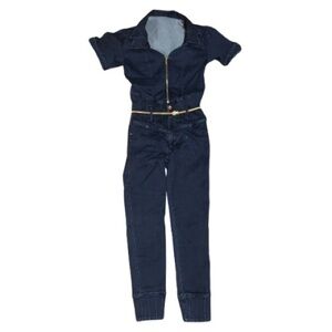 Elegant Navy Jumpsuit with Belt